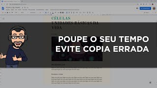 Copie e Cole Sem Stress Preserve sua Formatação no Word e Google Docs [upl. by Liliane]