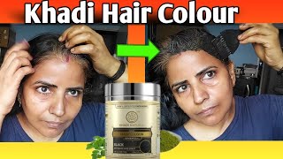 Khadi Hair Dye Review  Khadi Heena Black Hair Colour [upl. by Carma]