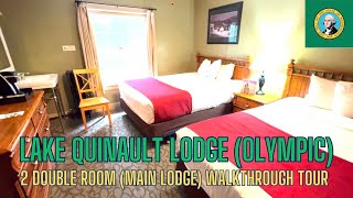 Walkthrough Tour Of A 2 Double Room Main Lodge At Lake Quinault Lodge Olympic National Park [upl. by Ienttirb]