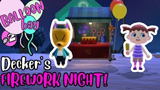 Balloon Bay 2 FIREWORK NIGHT  Animal Crossing New Horizons [upl. by Greenland]