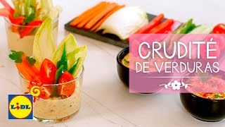 Crudité De Verduras Con Salsas  Recetas Día De La Madre [upl. by Ahtar41]