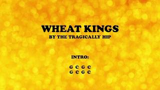 Wheat Kings by The Tragically Hip  Easy Chords and Lyrics [upl. by Hobey567]