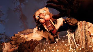 Taming Bloodfang Sabretooth  Far Cry Pimal 4K 60 FPS Ultra Settings [upl. by Ydneh]