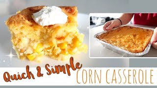 DELICIOUS CORN CASSEROLE  VEGAN  NONVEGAN OPTION [upl. by Tabitha954]