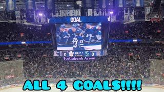 ALL 4 LEAFS GOALS LIVE Vs Seattle Kraken October 31st 2024 [upl. by Orlantha]