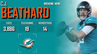 𝐁𝐑𝐄𝐀𝐊𝐈𝐍𝐆 𝐍𝐄𝐖𝐒 QB CJ Beathard Signs To The Miami Dolphins Practice Squad  2024 NFL Season [upl. by Eiromem]