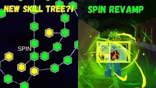 YBA SPIN REVAMP AND NEW SKILL TREE [upl. by Jania]