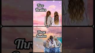 Two besties vs three besties  hairstyle parse chain bracelet etc [upl. by Gnuy]