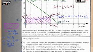 Angebot und Nachfrage  Marktgleichgewicht im Polypol ★ Übung mit Lösung [upl. by Sears]