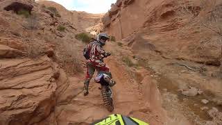 Kane Creek Moab Utah Dirt bike [upl. by Ynnaj]