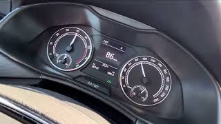 Skoda Scala 10 tsi 95 KM acceleration [upl. by Enilorak]