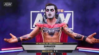 Danhausen Entrance Signature Finisher amp Curse  AEW Fight Forever [upl. by Yggep]