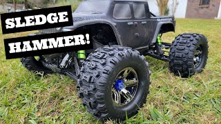 NEW Traxxas XMaxx and XRT Sledgehammer Tire Review Running at End [upl. by Niwhsa]