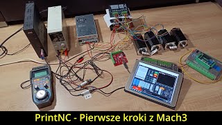 PrintNC Odc11 Mach3 karta na USB Win 10 MPG Zdalny pulpit na tablecie i prostowanie bramy [upl. by Jd]