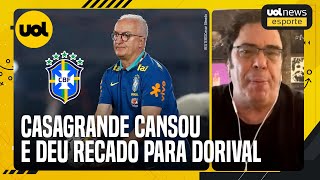 DORIVAL ESTÁ PERDIDO ALGUNS JOGADORES ESTÃO FAZENDO HORA EXTRA NA SELEÇÃO CASAGRANDE DETONA GERAL [upl. by Iznekcam]