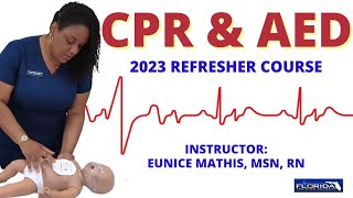 CPR amp AED Refresher Course with Nurse Eunice Adult Child and Infant [upl. by Adam]