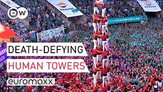 Human Towers Of Tarragona  Who Will Build The Tallest [upl. by Ettenawtna]