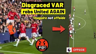 Why VAR always disallowing Man United goal [upl. by Moraj]