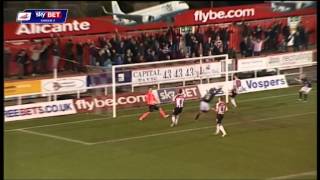 Exeter City vs Northampton Town  League Two 201314 [upl. by Roselyn]