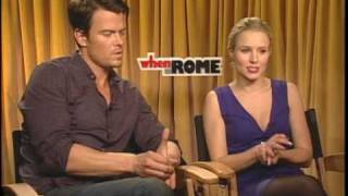 Kristen Bell Josh Duhamel Interview quotWhen in Romequot [upl. by Burl]