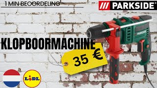 KLOPBOORMACHINE Parkside PSBM 750 B2 DUTCH NEDERLANDS LIDL [upl. by Eittah496]