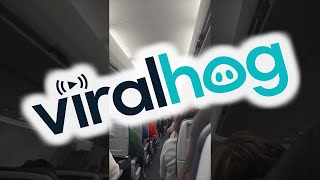 Flight Attendant Announces Mask Mandate Ends for American Airlines  ViralHog [upl. by Irrac]