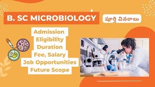 B Sc Microbiology course details in Telugu  పూర్తి వివరాలు [upl. by Ayres]