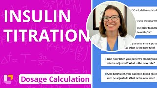 Insulin Titration Dosage Calculation for Nursing Students  LevelUpRN [upl. by Carli299]