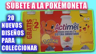 UNBOXING Y REVIEW NUEVA COLECCIÓN POKÉMON ACTIMEL KIDS DE DANONE 20 BOTES PARA COLECCIONAR 2024 [upl. by Anirtac]