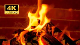 🔥 4K Fireplace Ambience 247 NO MUSIC Fireplace with Burning Logs and Crackling Fire Sounds 32 [upl. by Tina]