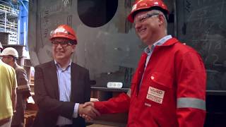 Prysmian Group  Leonardo Da Vincis keel laying ceremony [upl. by Aidnac]