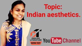 Indian aesthetics explained in Hindi by daksha mam [upl. by Ahseket219]