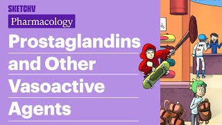 Prostaglandins and Other Vasoactive Agents Pharmacology  USMLE Step 1  Sketchy Medical [upl. by Jayne]