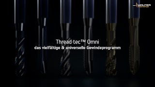 Walter Thread·tec™ Omni TD217 Advance Gewindebohrer [upl. by Annaear]