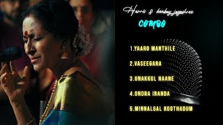 Harris jayaraj and bombay jayashree combo✨️  Top 5 songs  harrisjayarajmusical bombayjayashree [upl. by Sulohcin393]