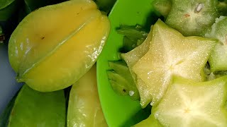 Satisfying CUTTING Star FRUIT satisfying cutting slicing asmr fruit [upl. by Morris496]