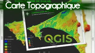 Faire une belle Carte du relief via QGIS  30daymapchallenge [upl. by Mauchi]