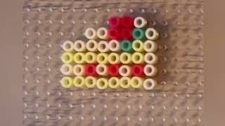 Compilation of Slice of Cake Fuse Bead Designs  Satisfying Crafting  perlerbeads craft cake [upl. by Yelsek]