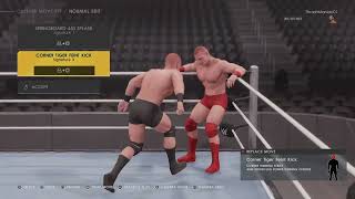 WWE 2K22  Ricochet Updated Moveset [upl. by Trinee]