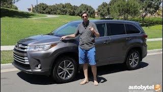 2018 Toyota Highlander XLE AWD Test Drive Video Review [upl. by Senoj]