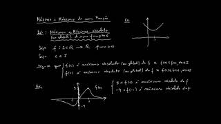 Extremos de uma Função  Parte 1 Identificação de Máximos e Mínimos [upl. by Herbst]