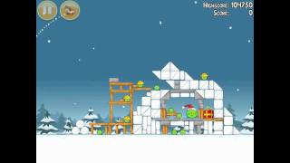 Angry Birds Seasons Seasons Greedings 118 Walkthrough Christmas 2011 3 Star [upl. by Anselm64]