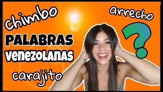 PALABRAS VENEZOLANAS  DICCIONARIO VENEZOLANO 🇻🇪  ANDREA H❣ [upl. by Tracie]