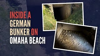 WW2  Inside a German bunker on Omaha Beach Normandy France [upl. by Lajib391]