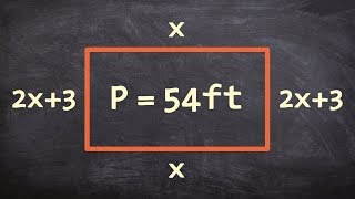 Word problem dealing with perimeter of a rectangle  Free Math videos [upl. by Stag]