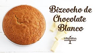 Cómo hacer un Bizcocho de Chocolate Blanco [upl. by Hertberg]