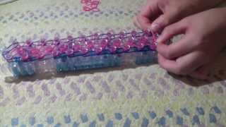 How to Make a XOXO Rainbow Loom Bracelet [upl. by Miahc]