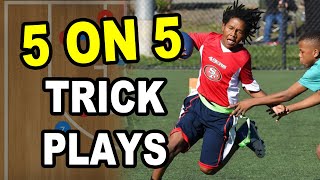 5 on 5 Flag Football Trick Plays [upl. by Lia126]