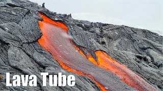 Lava Tube Formation Geldingadalur Eruption [upl. by Larimore4]