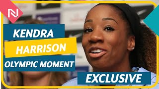 KENDRA HARRISON TALKS ABOUT USAIN BOLT AND HER FAVOURITE OLYMPIC MOMENT [upl. by Hadria]